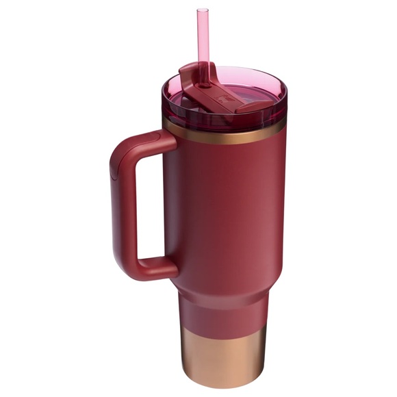 🎉LAST CHANCE🎉Stanley 40oz H2.0 Flowstate Quencher Tumbler Glided Pomegranate - Picture 9 of 14
